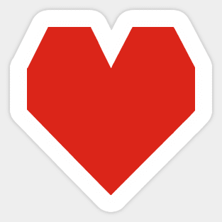 Geometric Heart Sticker